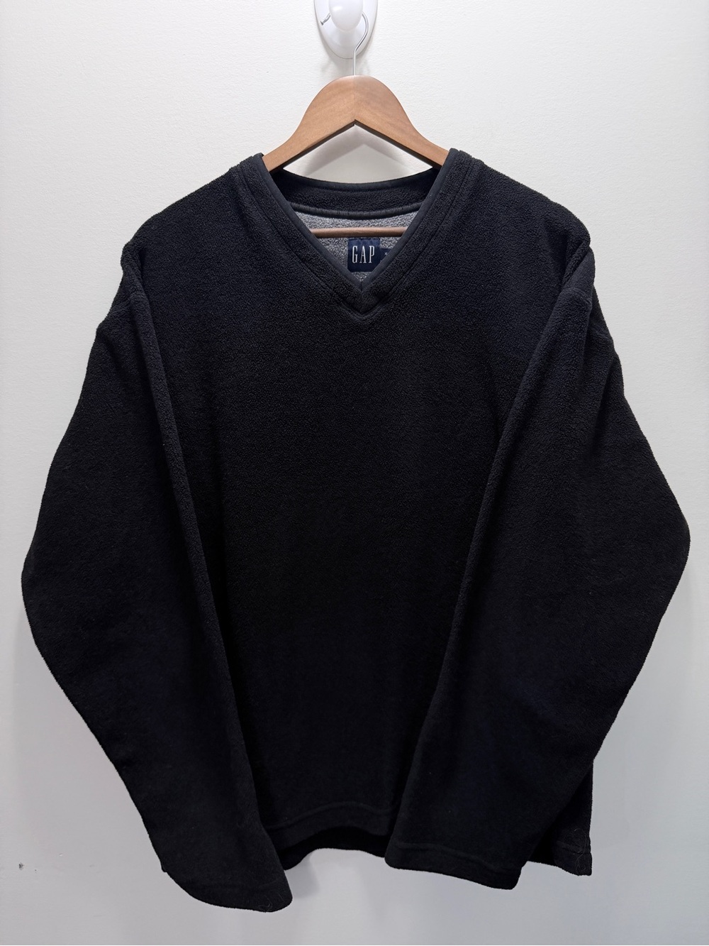 GAP Men's Black V-Neck Pullover Sweater Size XL/TG